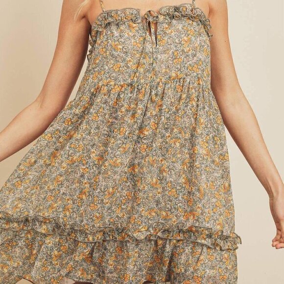 Dresses & Skirts - Floral Babydoll Ruffle Dress